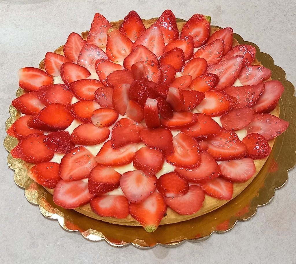 La tarta de frutas con masa quebrada ligera