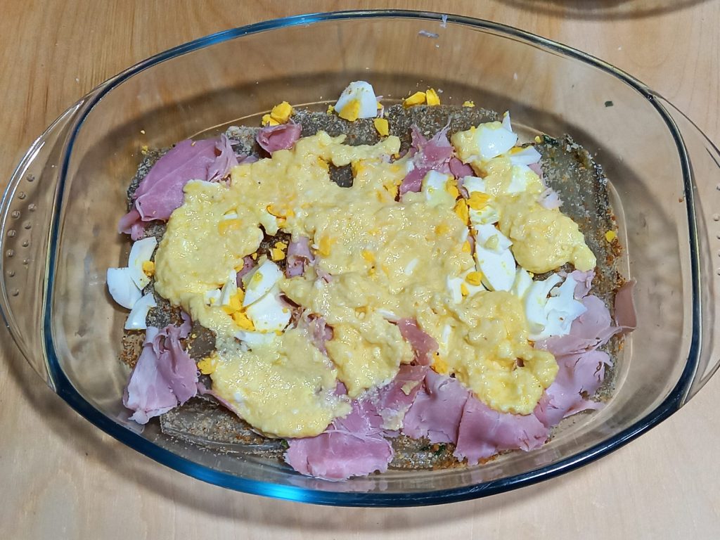 Pastel de acelgas y ricotta gratinado