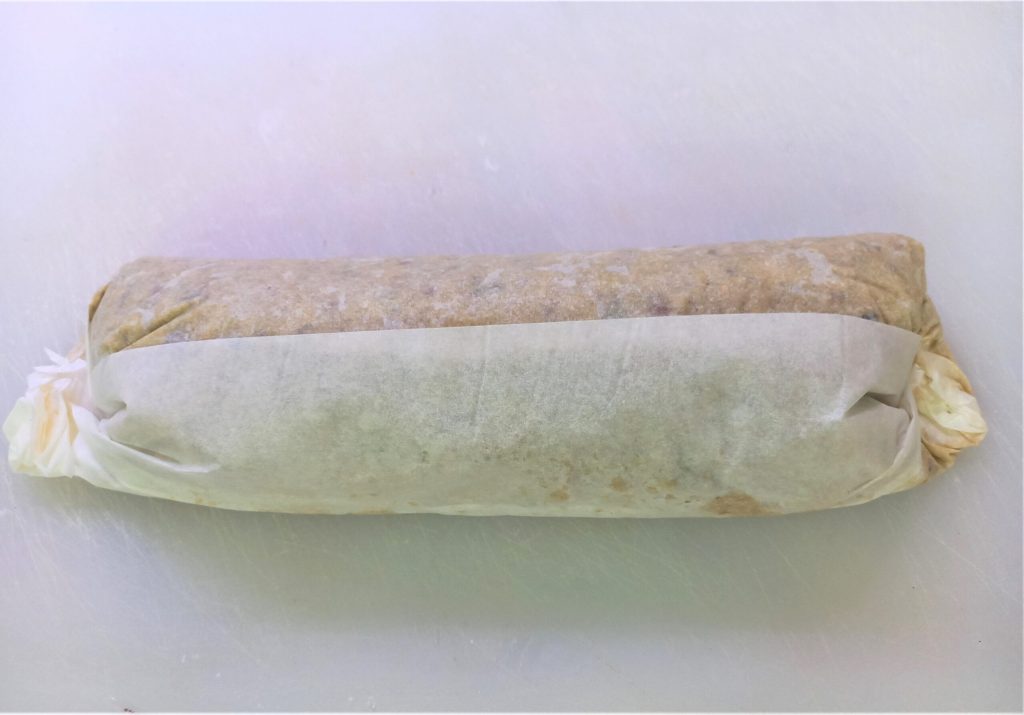 Rollo de berenjenas al horno dietético