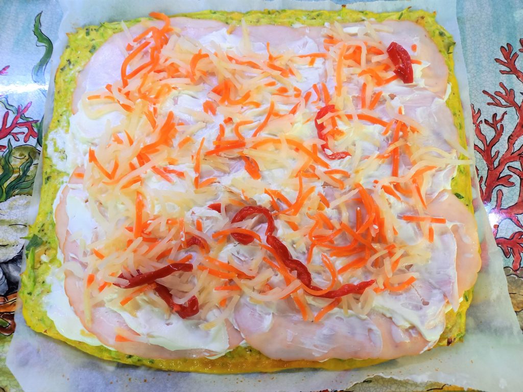 Rollo de tortilla con calabacines ligero