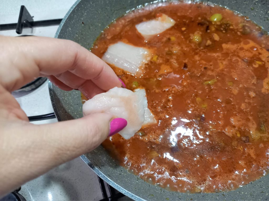 Bavette con bacalao receta siciliana