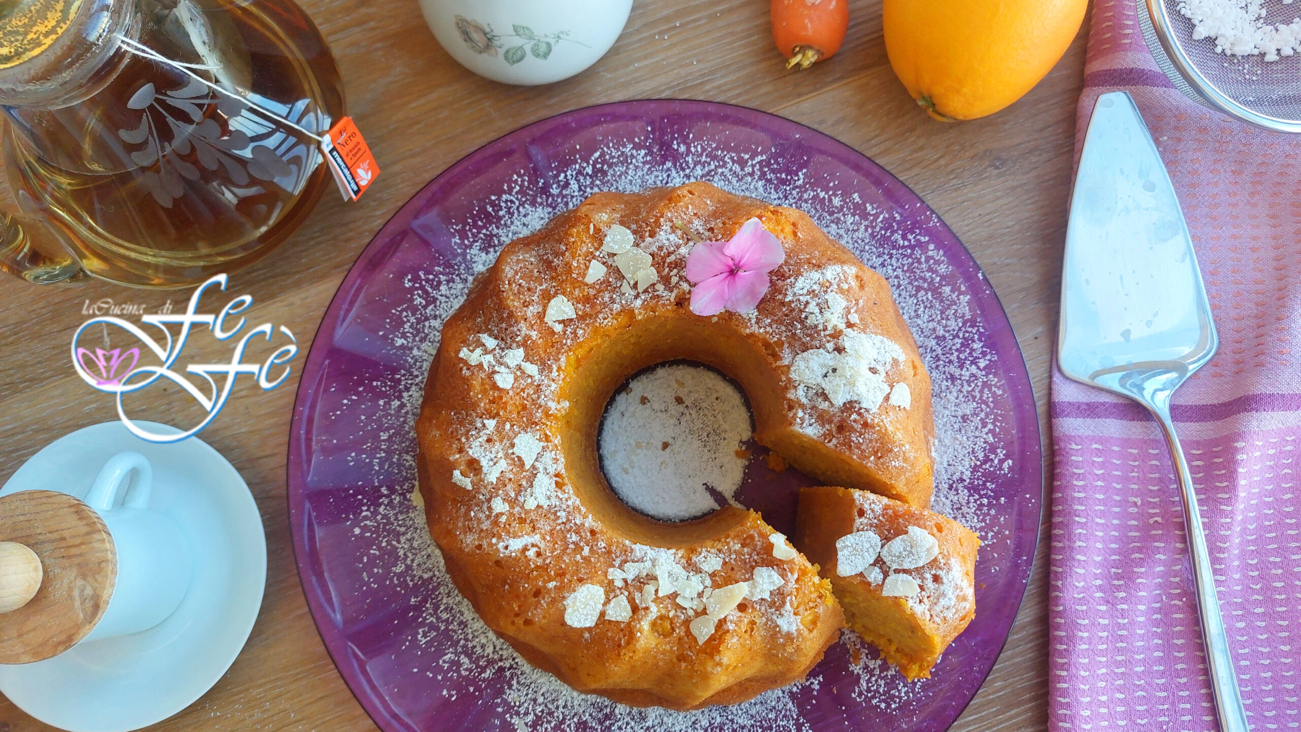 BIZCOCHO SÚPER ESPONJOSO DE ZANAHORIAS, ALMENDRAS Y NARANJA