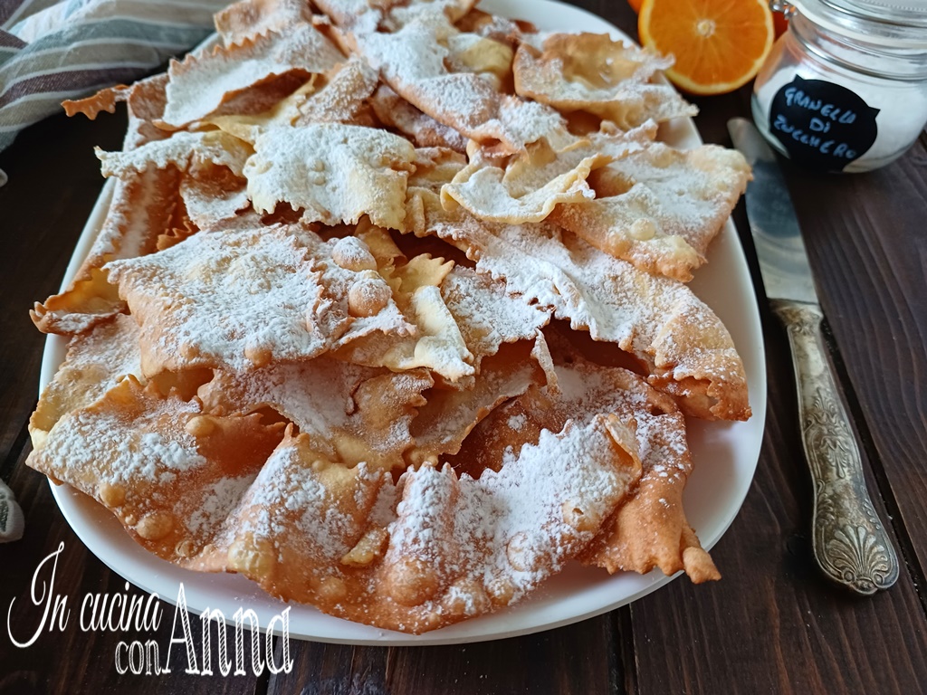 Chiacchiere en freidora de aire