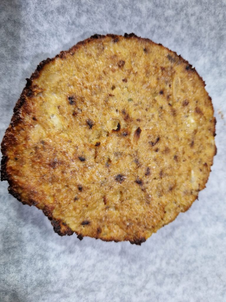 Pizza falsa vegetariana de coliflor