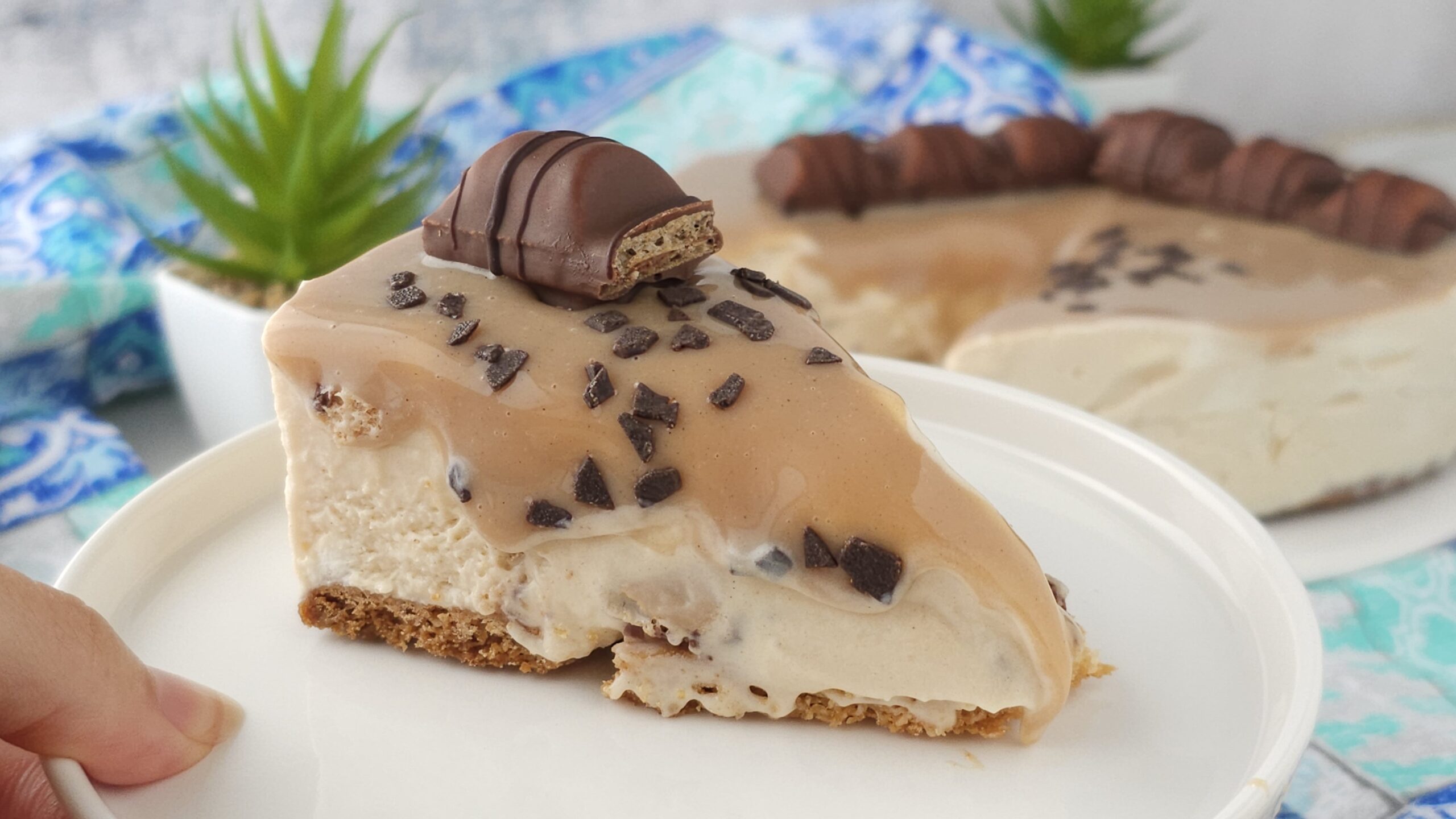 Tarta semifrío helado kinder bueno