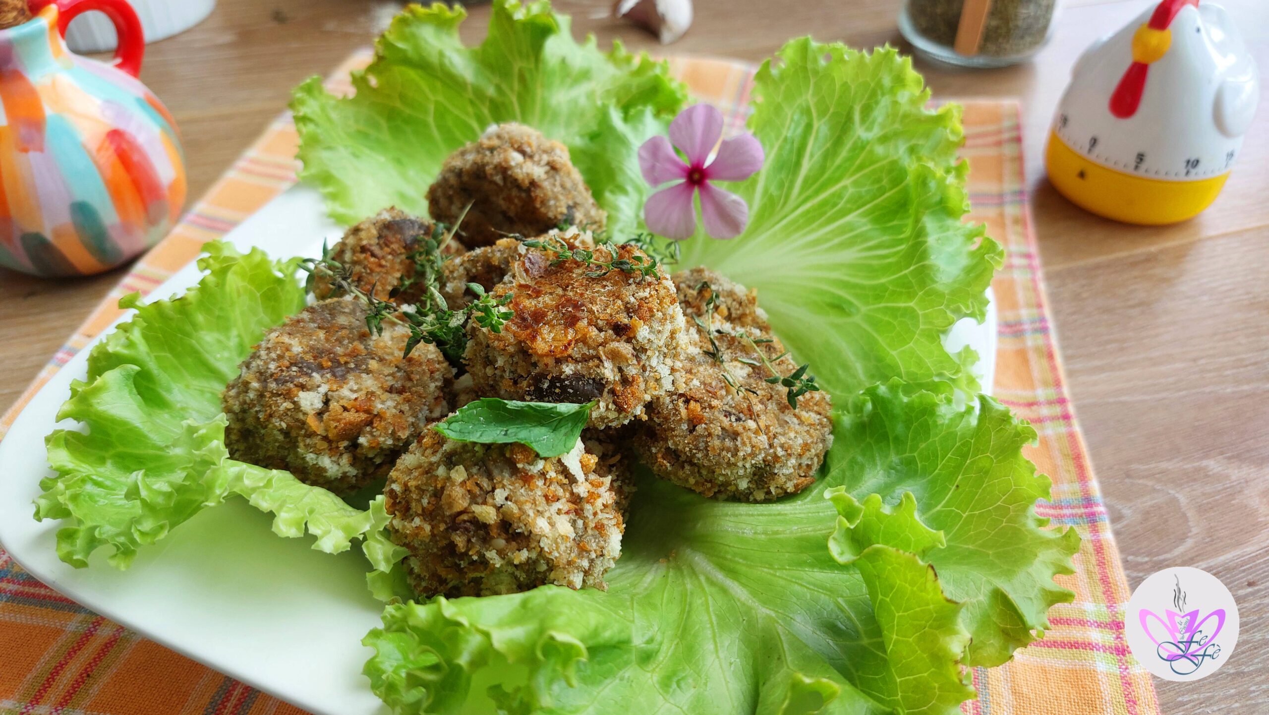 ALBÓNDIGAS DE BERENJENA Y HARINA DE LENTEJAS (Receta sin huevos)