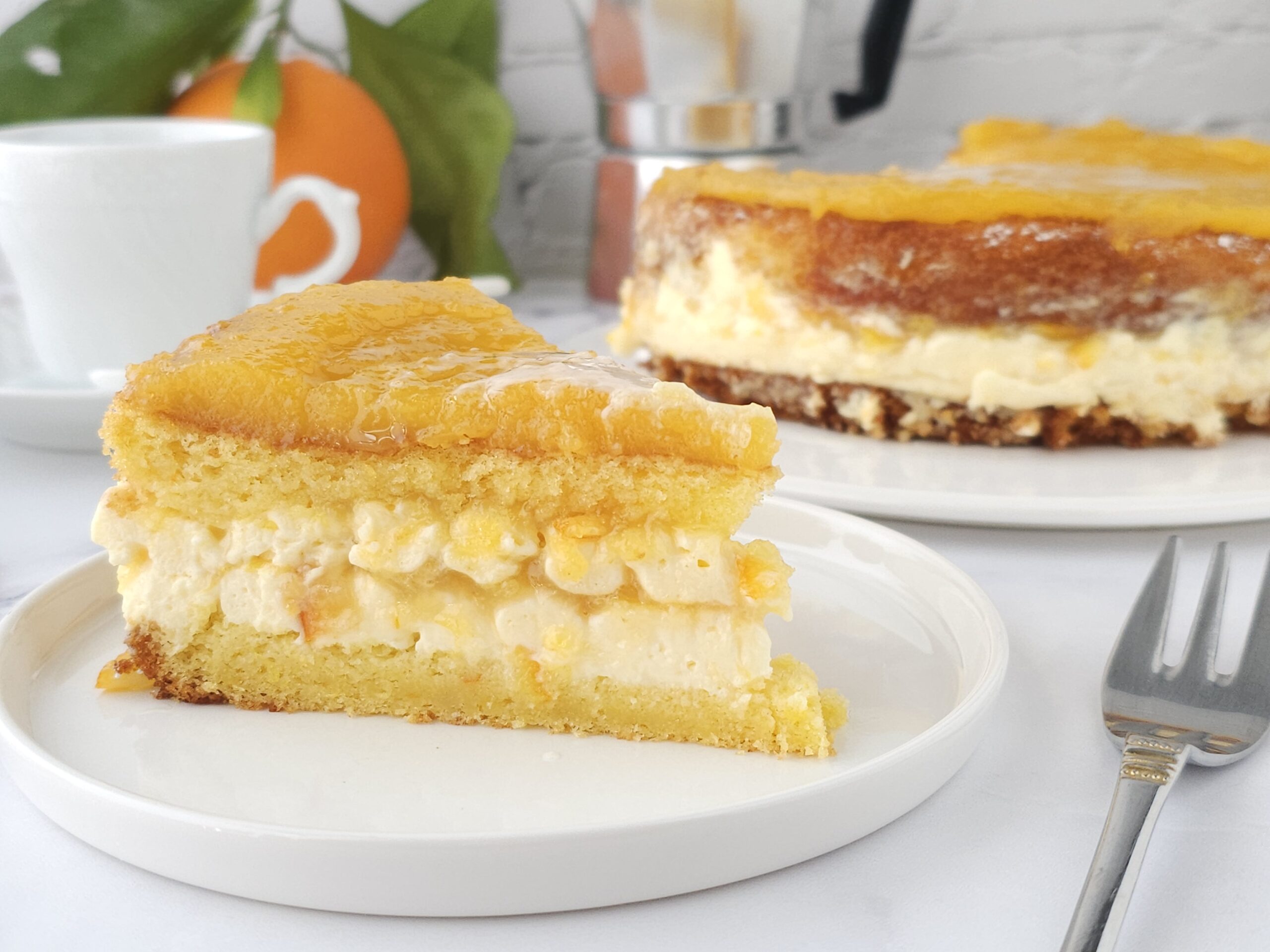 Tarta viral de naranja