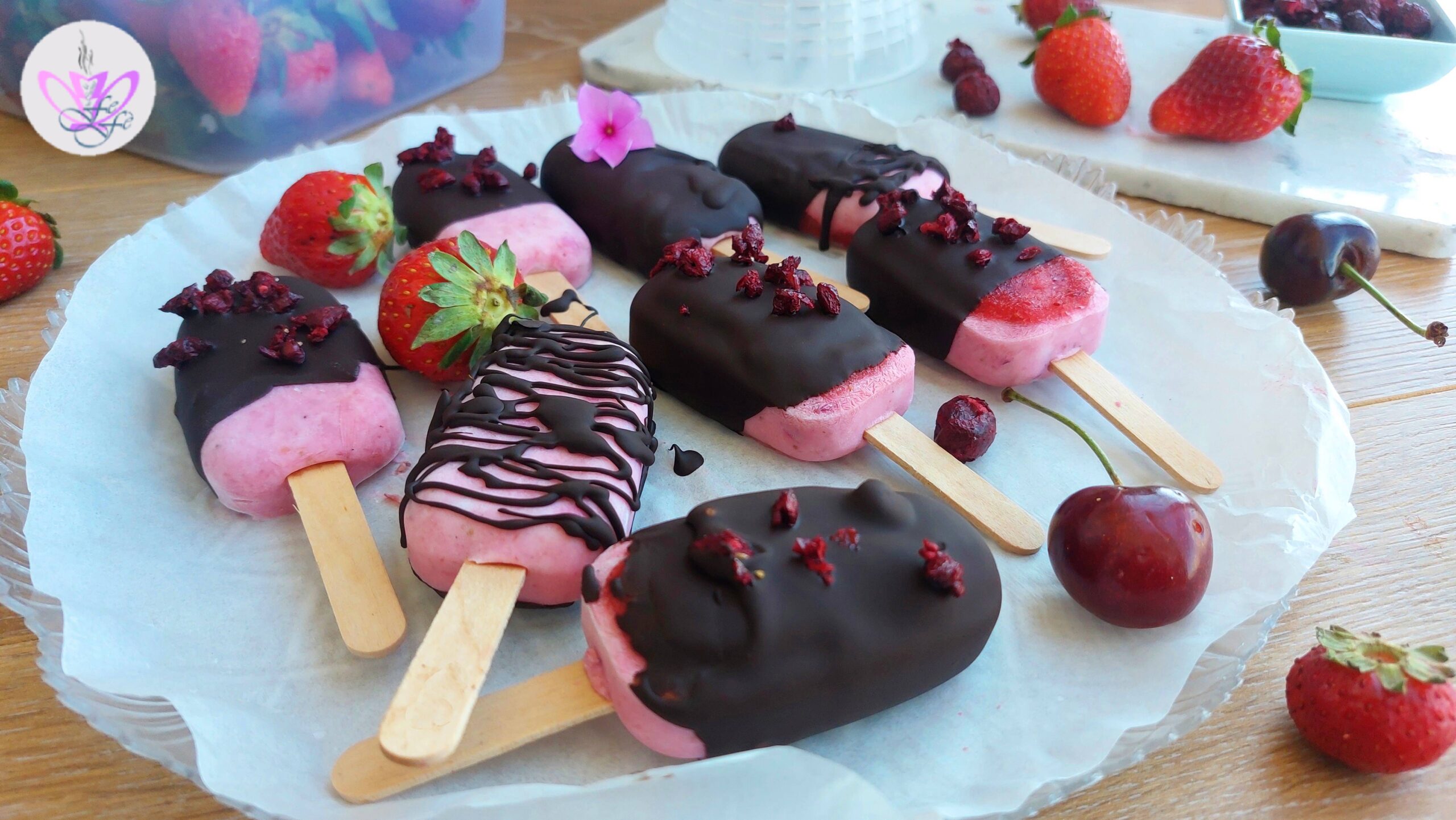 HELADOS DE FRUTOS ROJOS Y RICOTTA