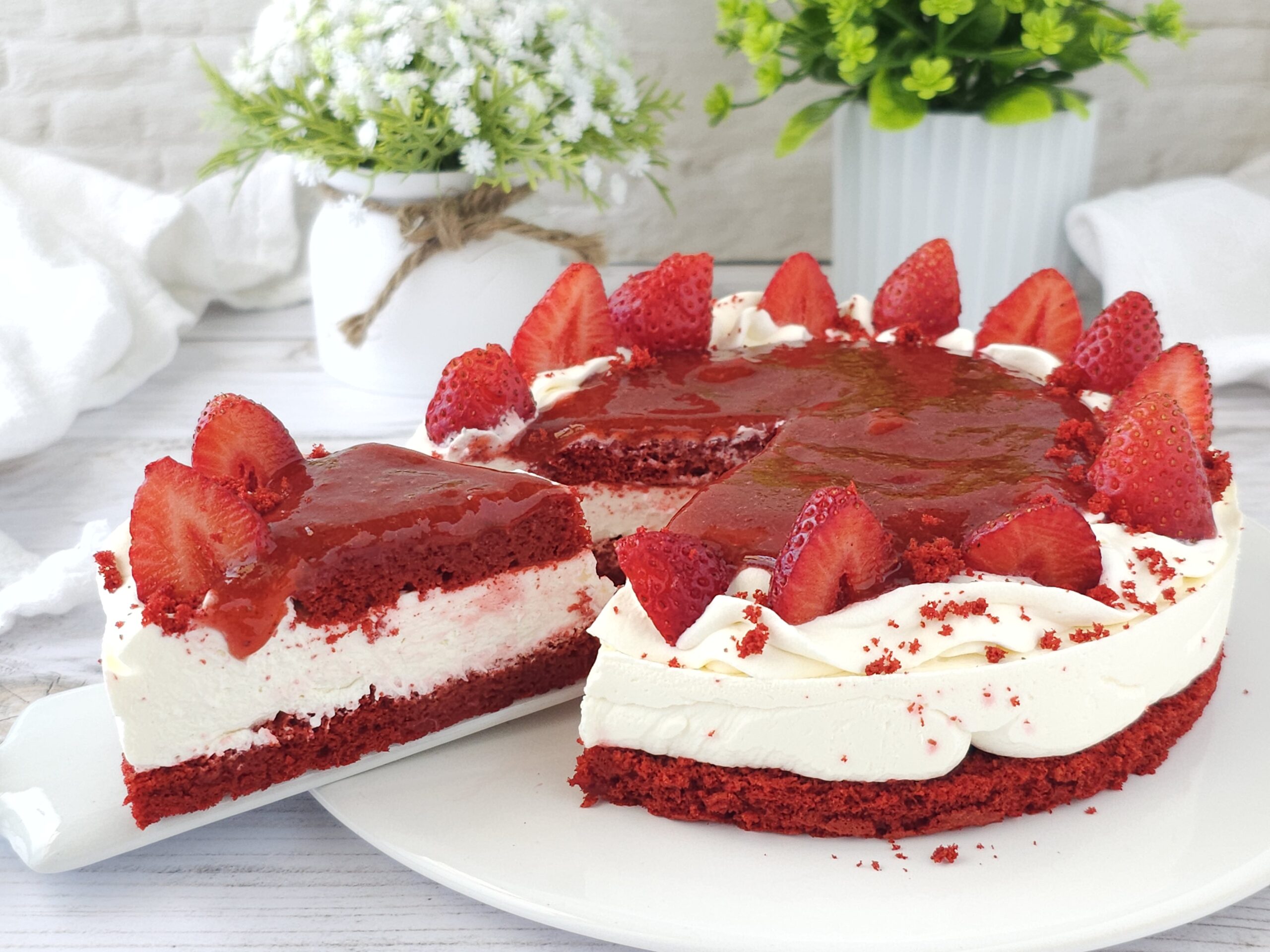Cheesecake de terciopelo rojo