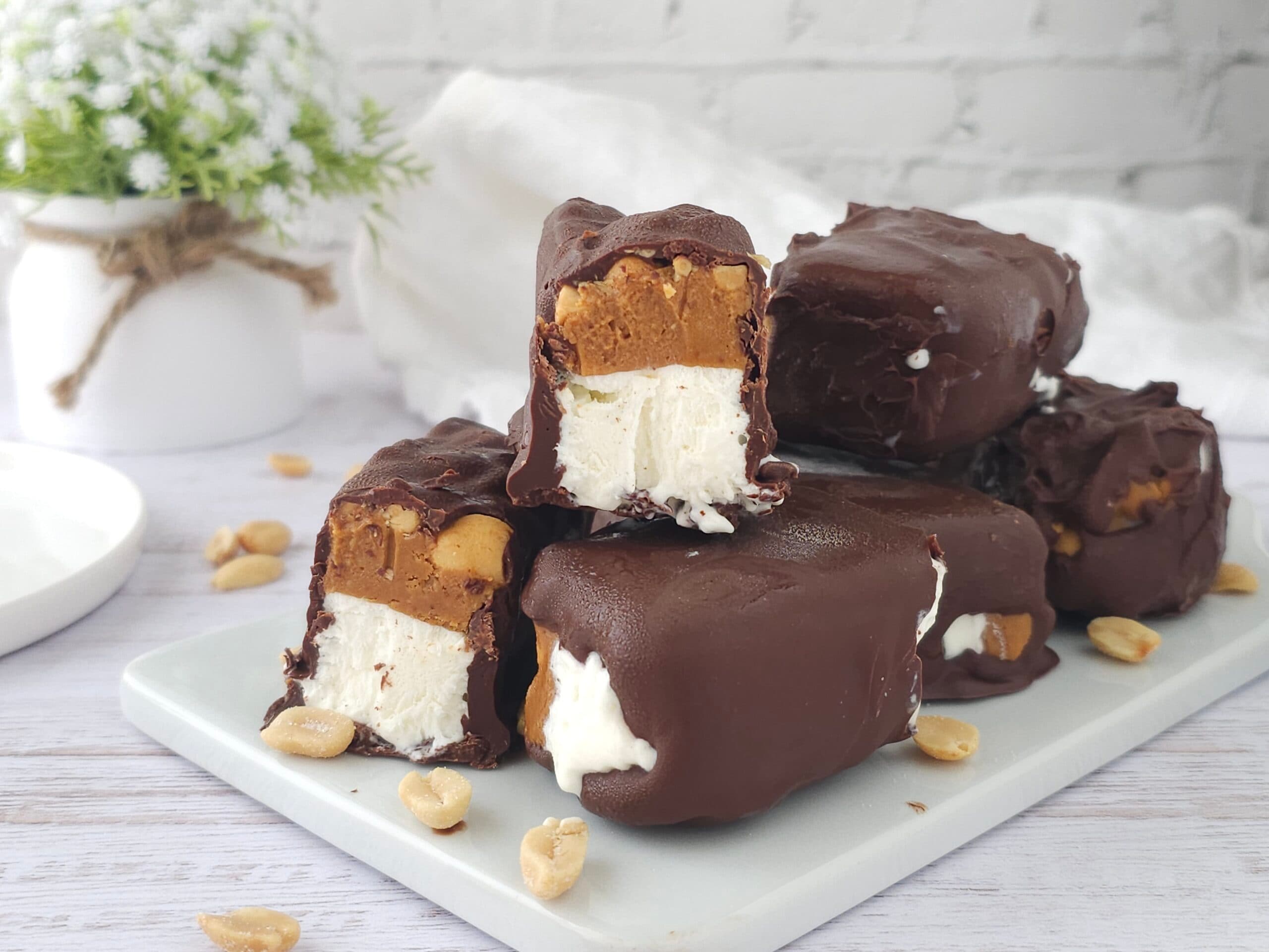 Barritas de helado de cacahuete