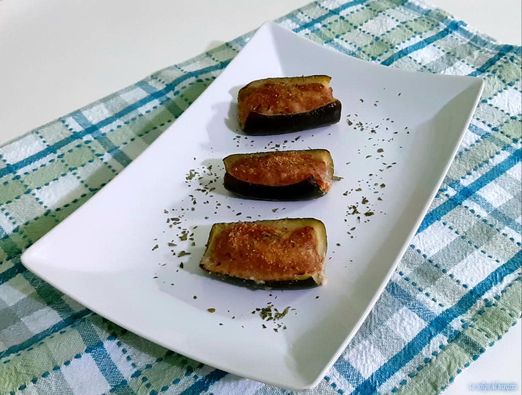 Calabacines rellenos con carne