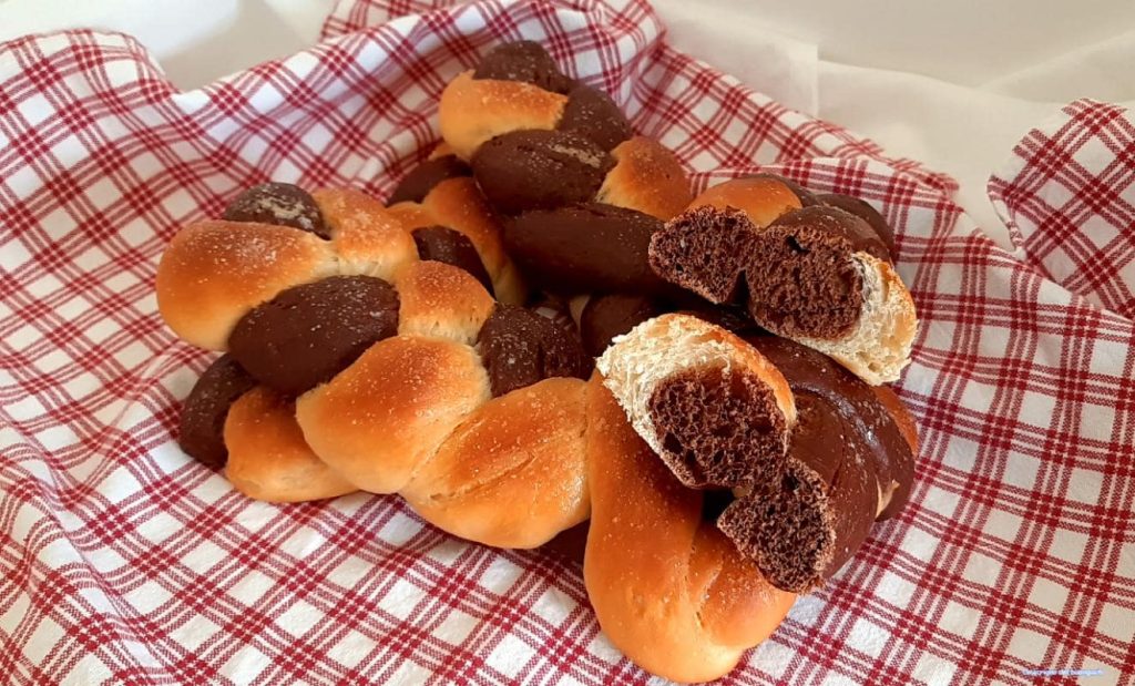 Trenzas de 2 colores sin huevos