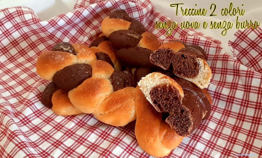 Trenzas de 2 colores sin huevos