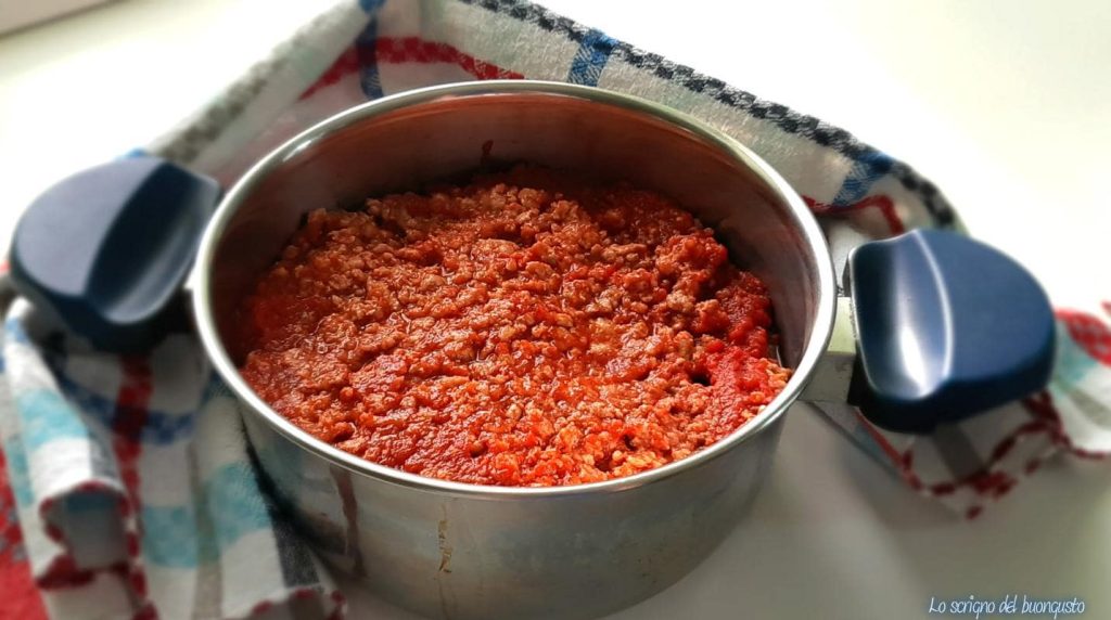 Salsa al ragú de carne