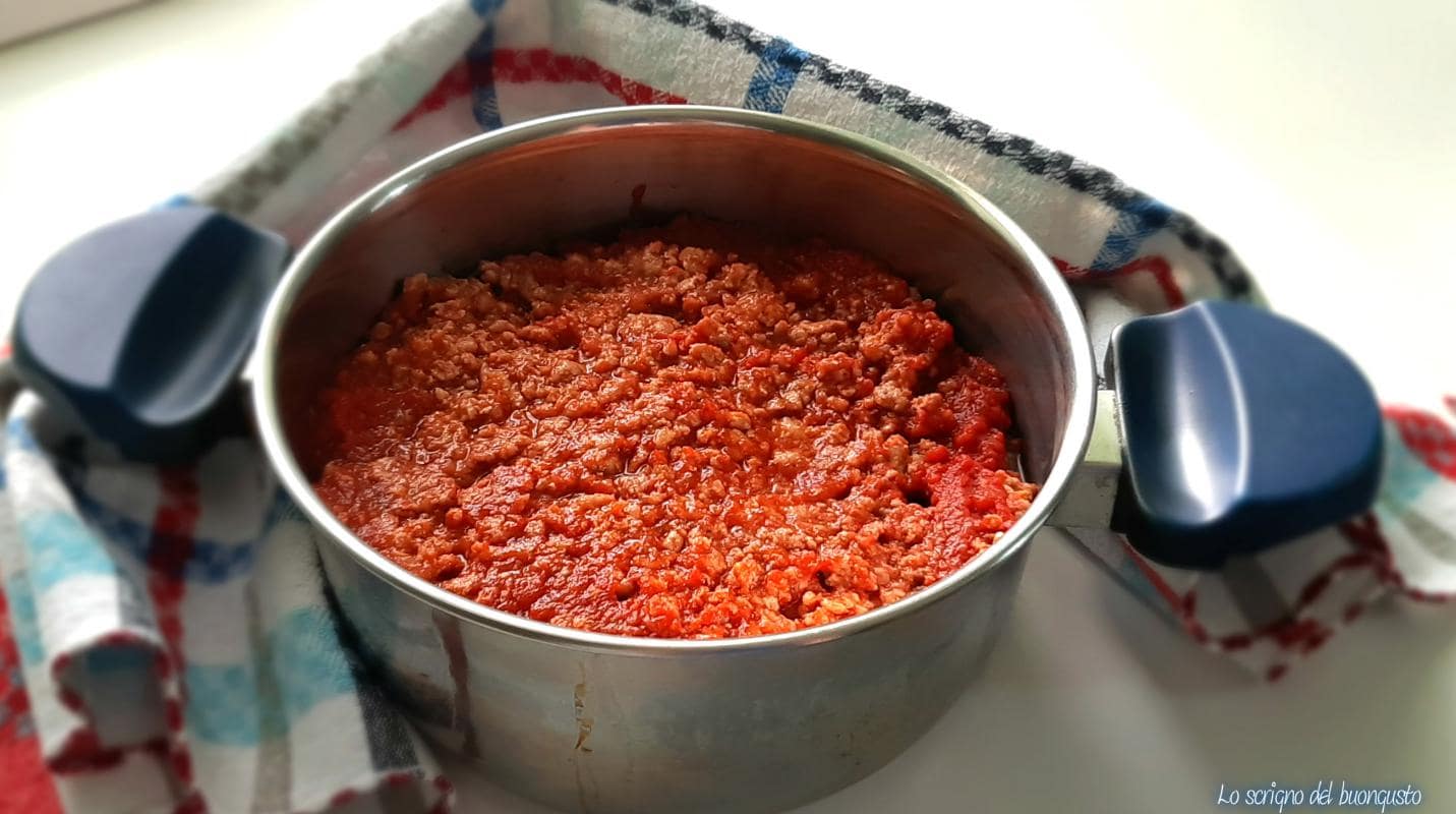 Salsa al ragú de carne