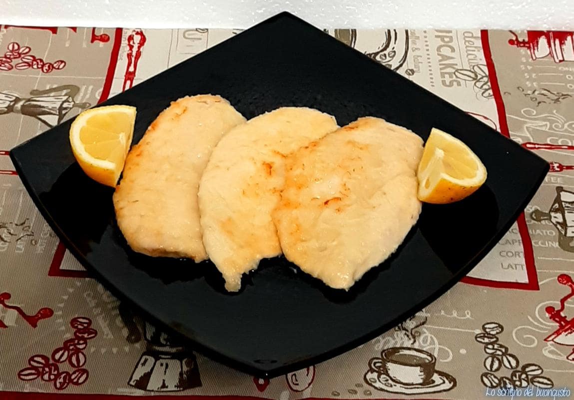 Escalopes de pollo al limón
