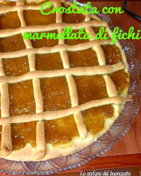 Tarta con mermelada de higos