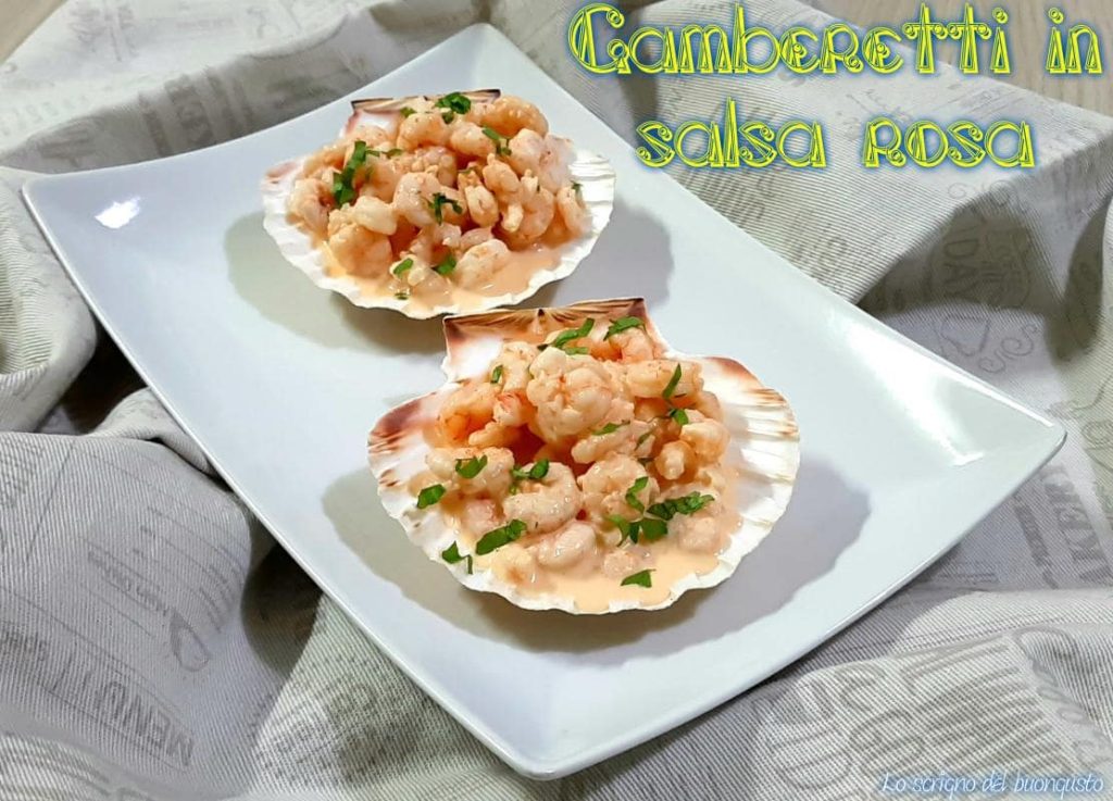 Gambas en salsa rosa
