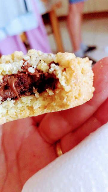 Pastelitos desmenuzados con Nutella deliciosos