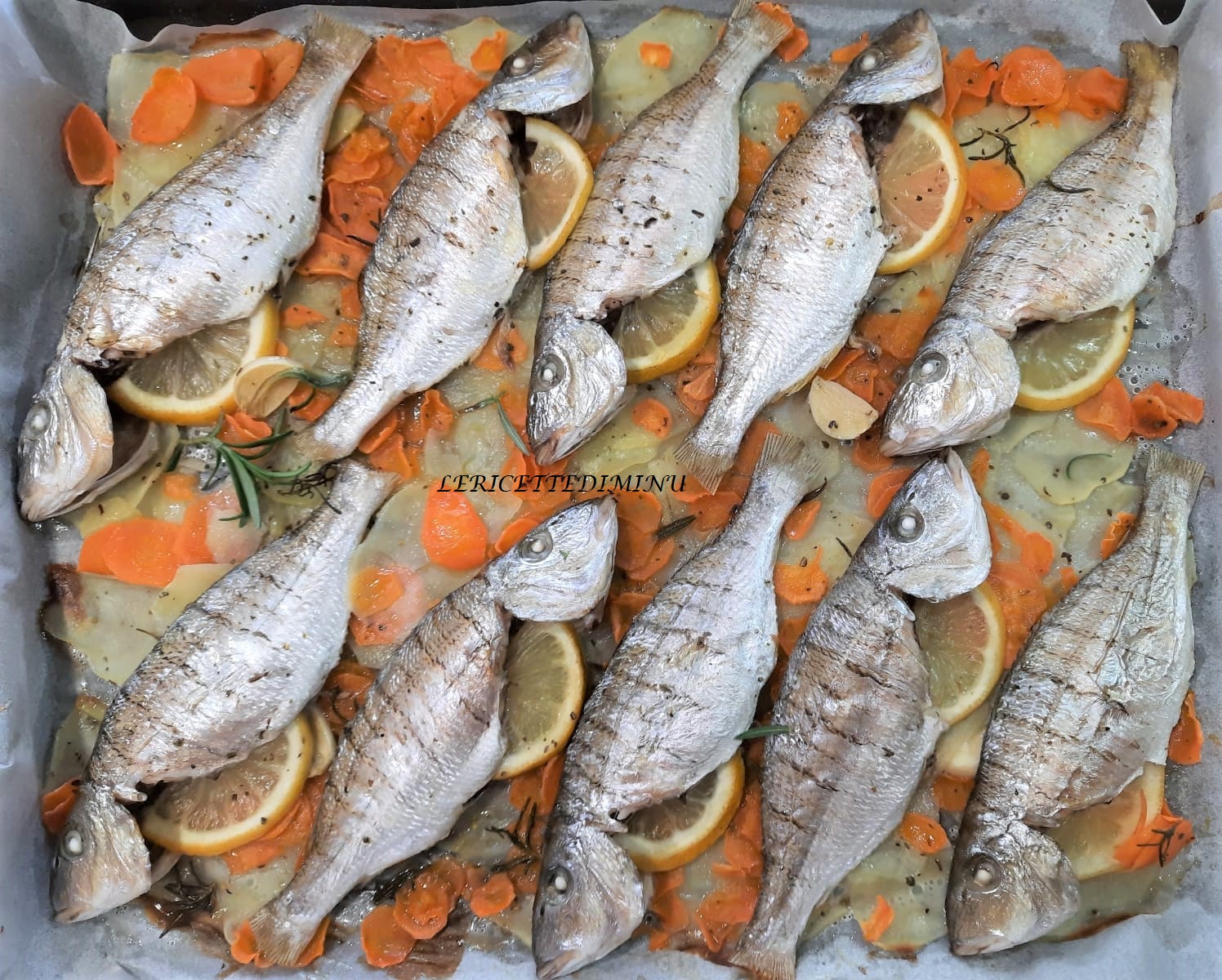 Mormoras o aiole al horno con patatas