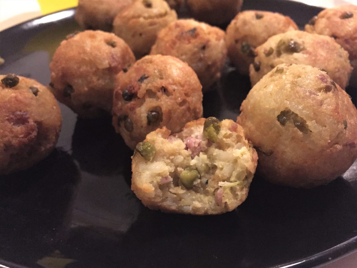 Albóndigas de arroz sabrosas