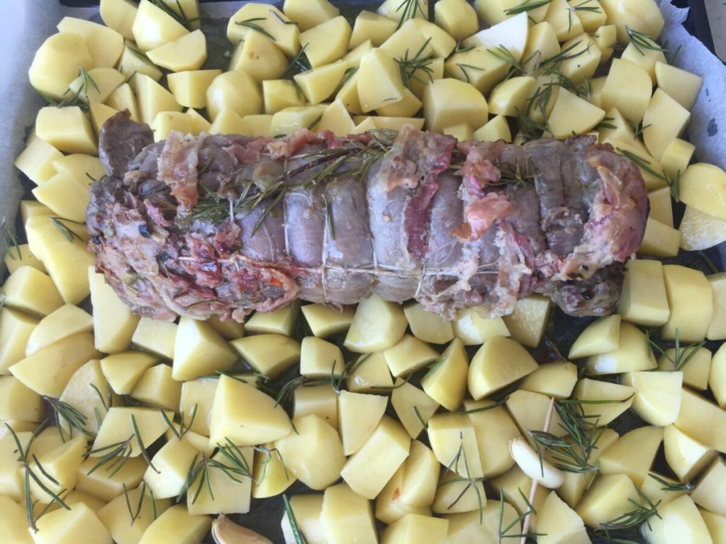 asado ternera patatas horno