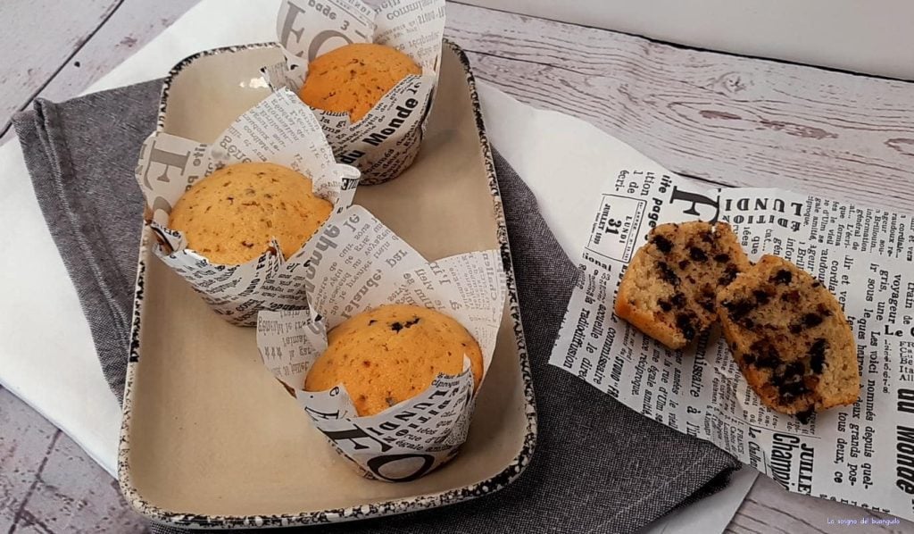 Muffin con trocitos de chocolate