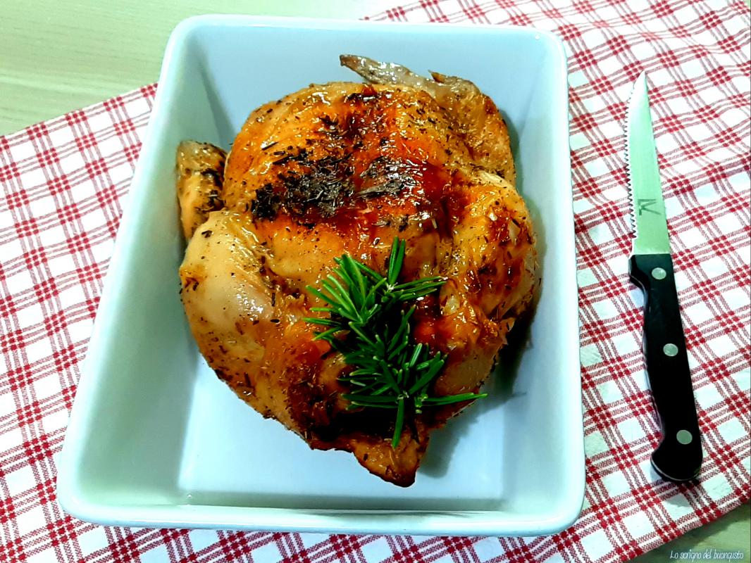 Pollo asado en la freidora de aire