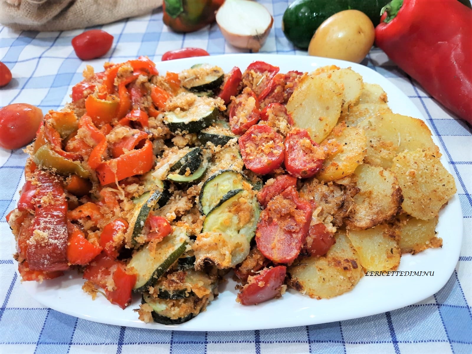 Verduras gratinadas al horno