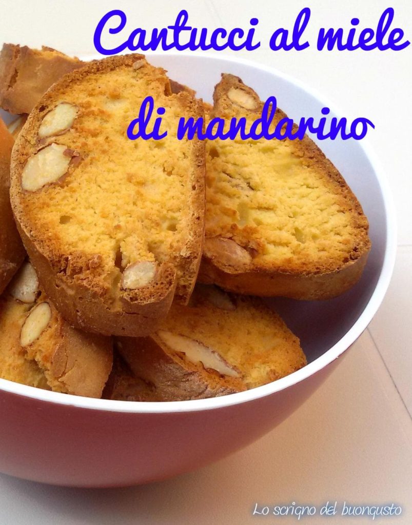 Cantucci con miel de mandarina