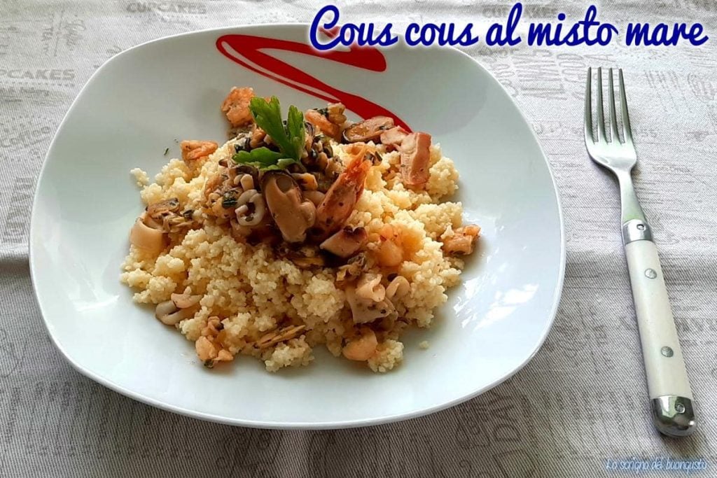 Cous cous con mariscos variados