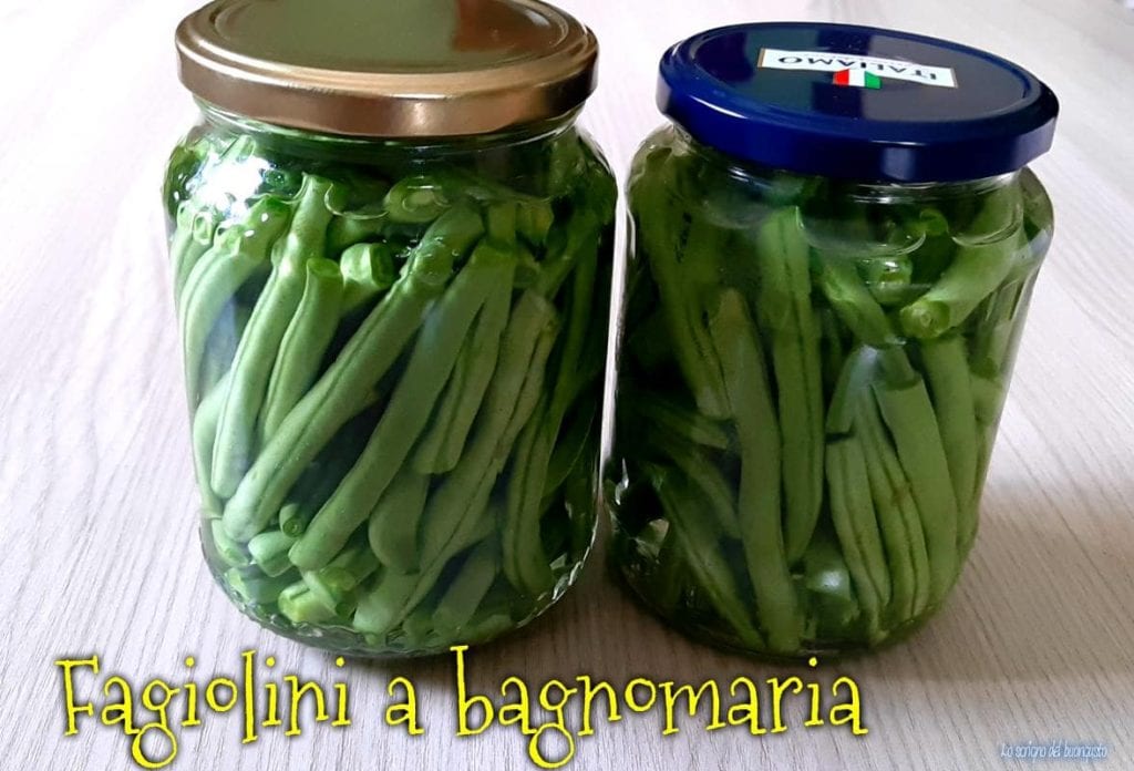 Judías verdes al baño maría