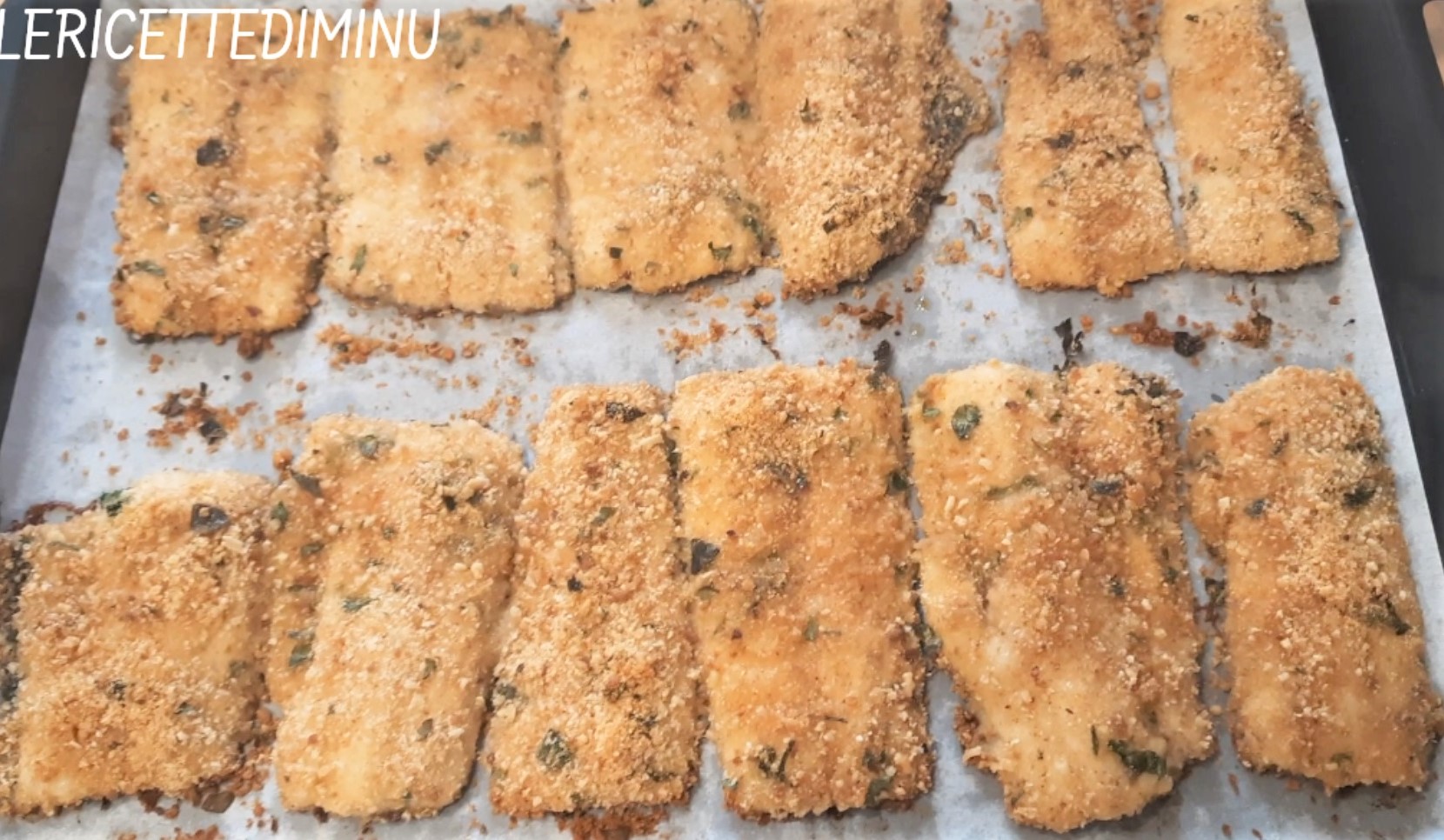 Pez espada o sable al horno empanado