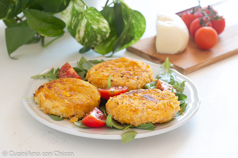 Albóndigas de patatas con corn flakes