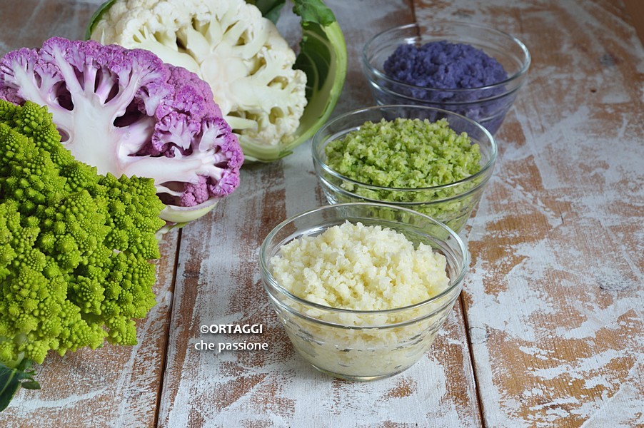 Arroz falso de coliflor VERDURAS que pasión Sara Grissino