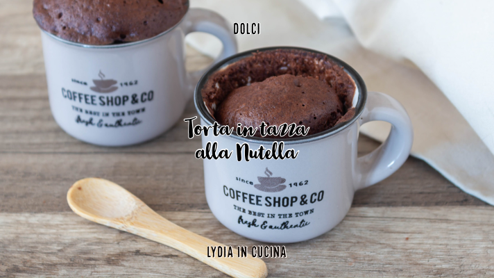 Tarta en taza de Nutella, lista en solo 3 minutos