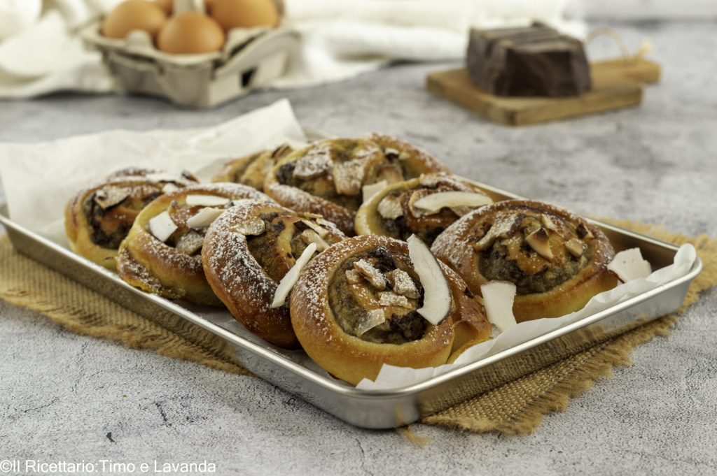 brioche de plátano y coco