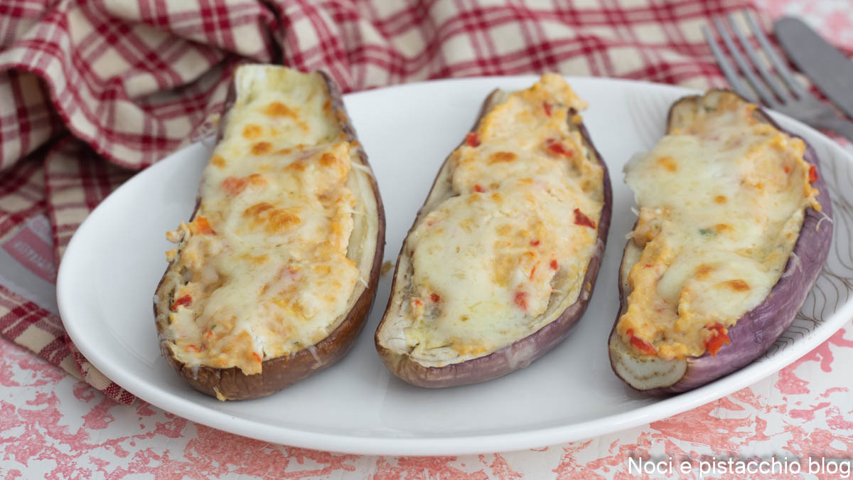 Berenjenas rellenas de pollo