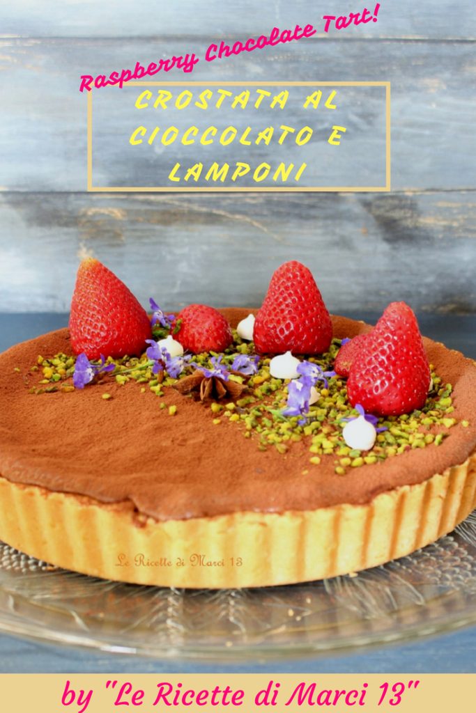 Tarta de chocolate y frambuesas