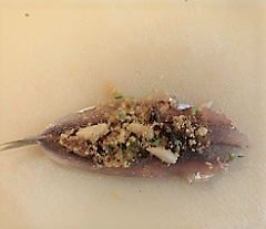 Sardinas a beccafico receta Messinesa