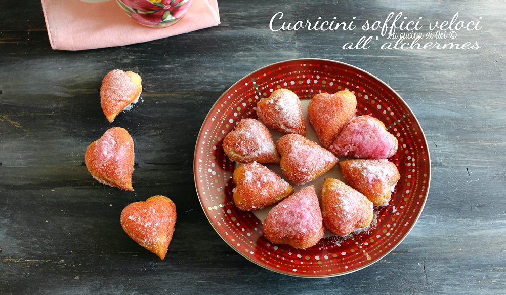 Corazones suaves rápidos al alchermes