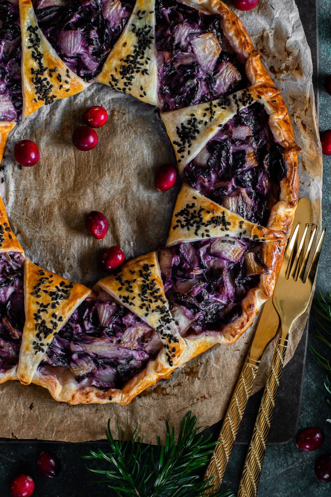 Guirnalda de hojaldre con radicchio