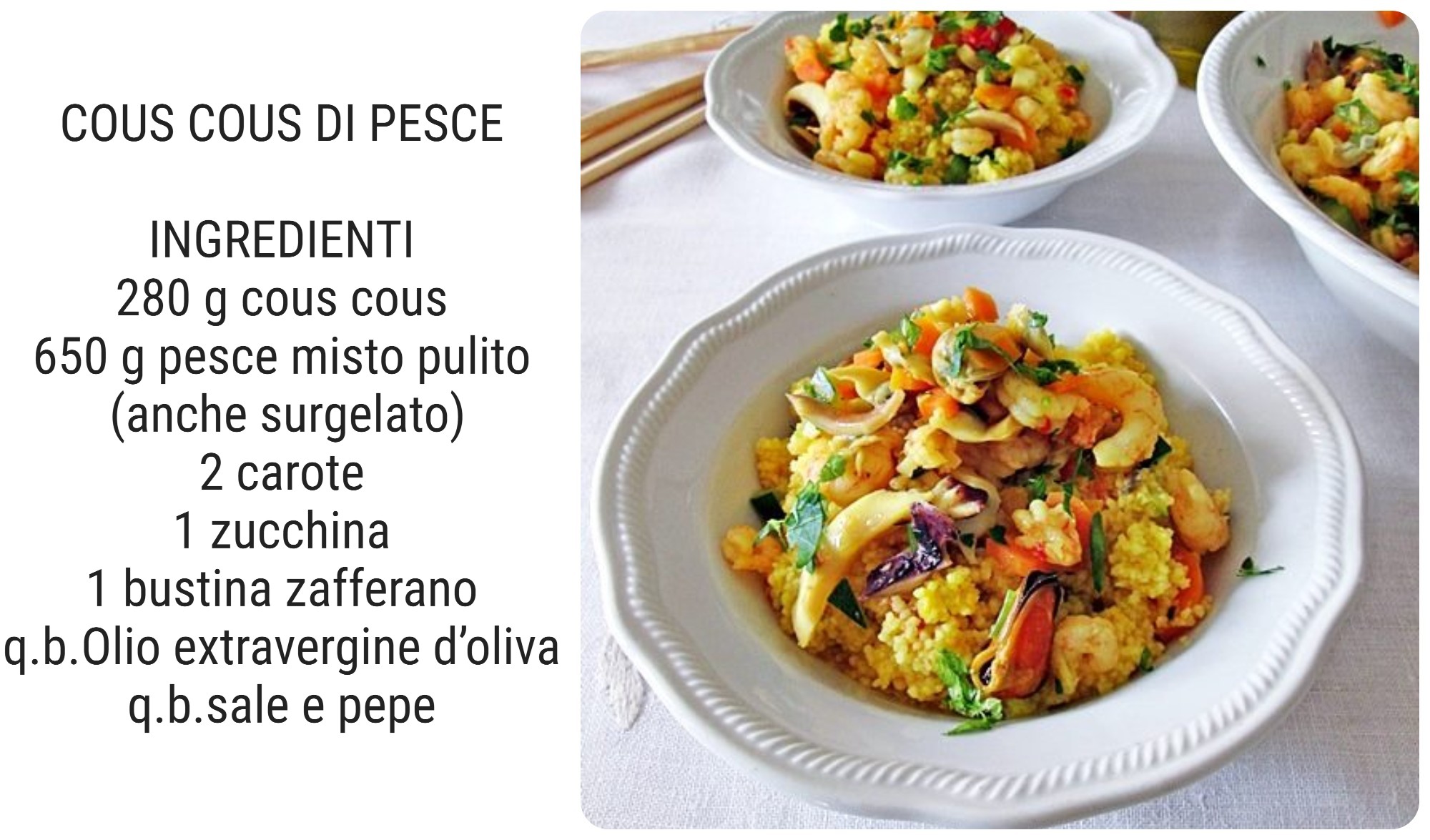 COUS COUS de PESCADO