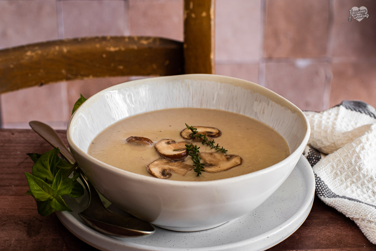 Crema de champiñones