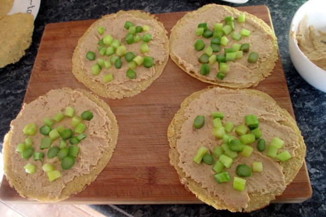 Crepes con espárragos y hummus, Mangia senza Pancia