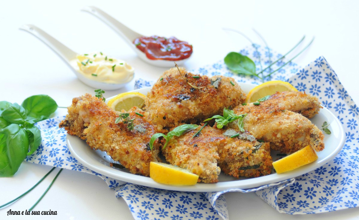 Alitas de pollo con rebozado sabroso