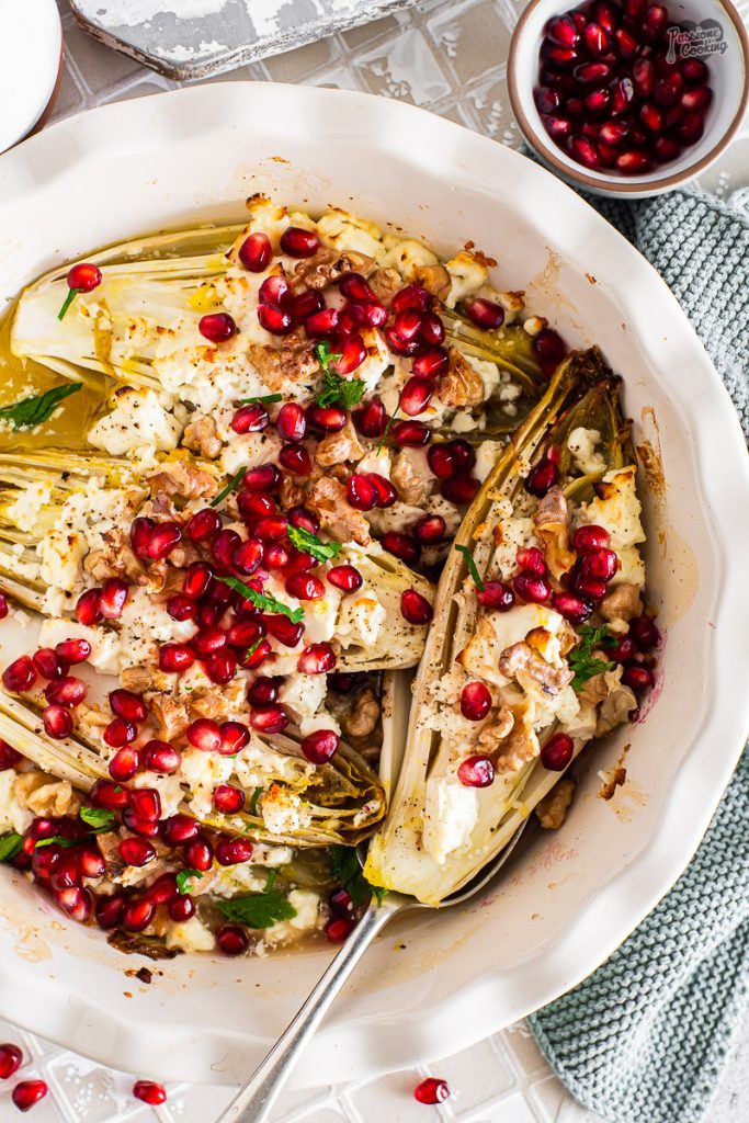 Endivias belgas al horno con feta