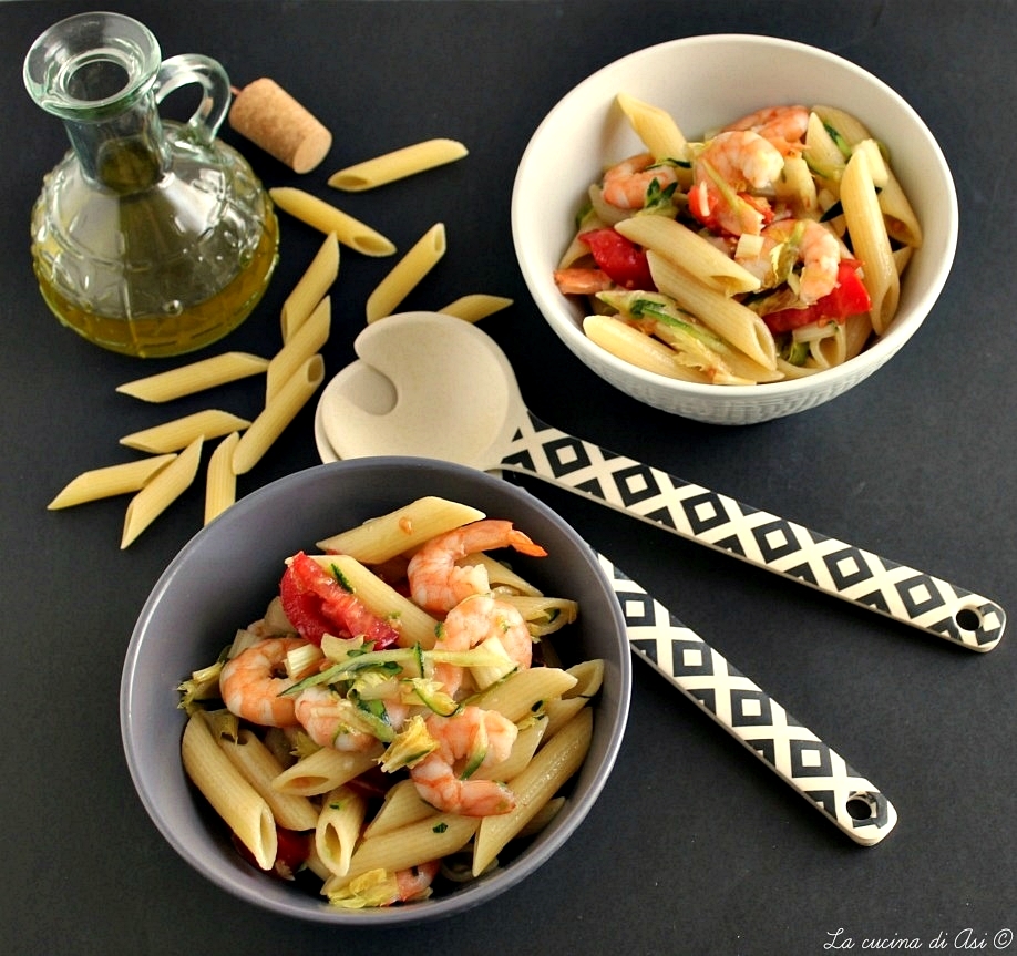 Ensalada de pasta fría deliciosa