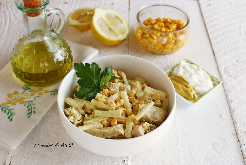 Ensalada detox con pollo apio y maíz