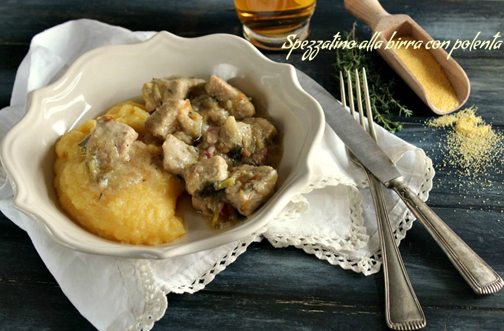 Estofado a la cerveza con polenta